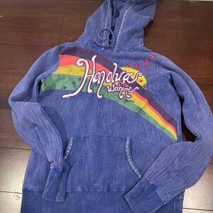purple Honolua Wahine embroidered Hoodie medium